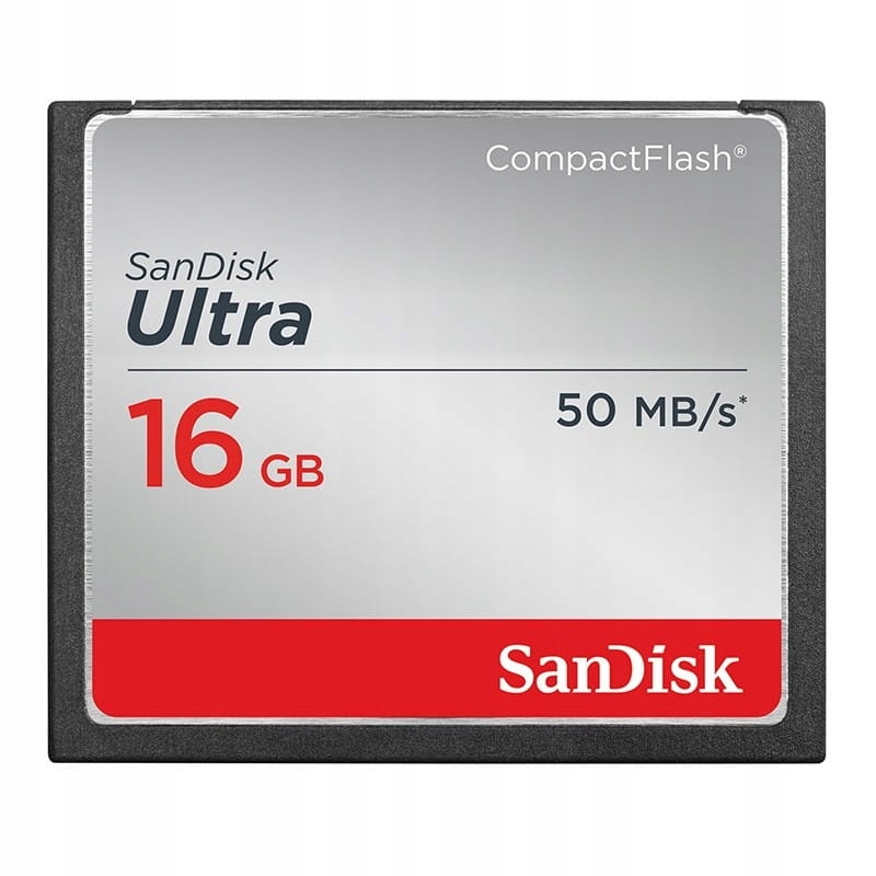 Купить Карта SANDISK ULTRA CF 16 ГБ COMPACT FLASH 50 МБ/С: отзывы, фото, характеристики в интерне-магазине Aredi.ru