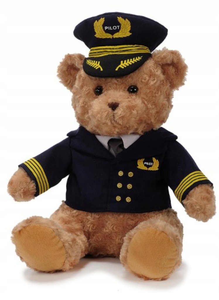 maskotka miś pluszowy pilot teddy bear
