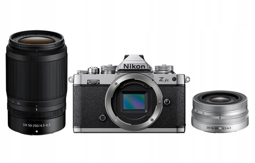 Aparat Nikon Z fc zestaw 16-50 srebrny + 50-250