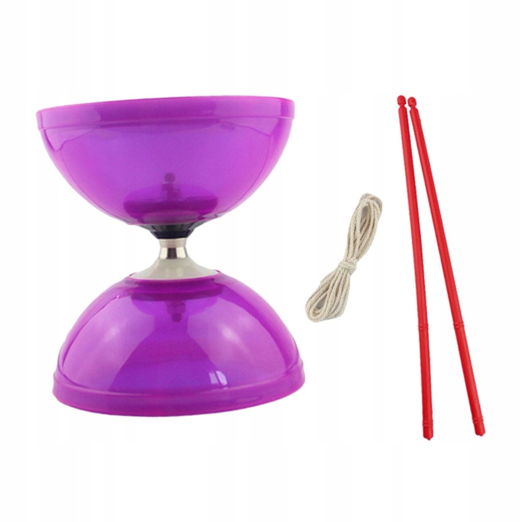 Diabolo Toy Practical Easy to Use with 2 Diabolo Sticks Easy violet