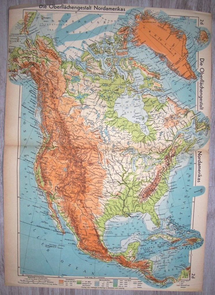 AZJA, AMERYKA POŁUDNIOWA. Mapa. 1937.