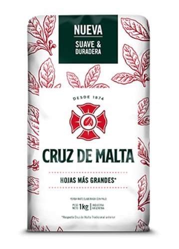 Yerba Mate Cruz de Malta Elaborada Con Palo 1kg