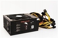 1stCOOL zasilacz ATX 1600W MINER 1600, APFC, 90+, bez síťového kabelu