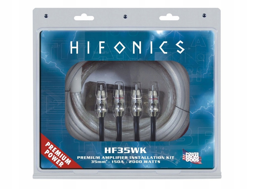 HiFonics HF35WK Zestaw kabli do wzmacniacza 35mm2