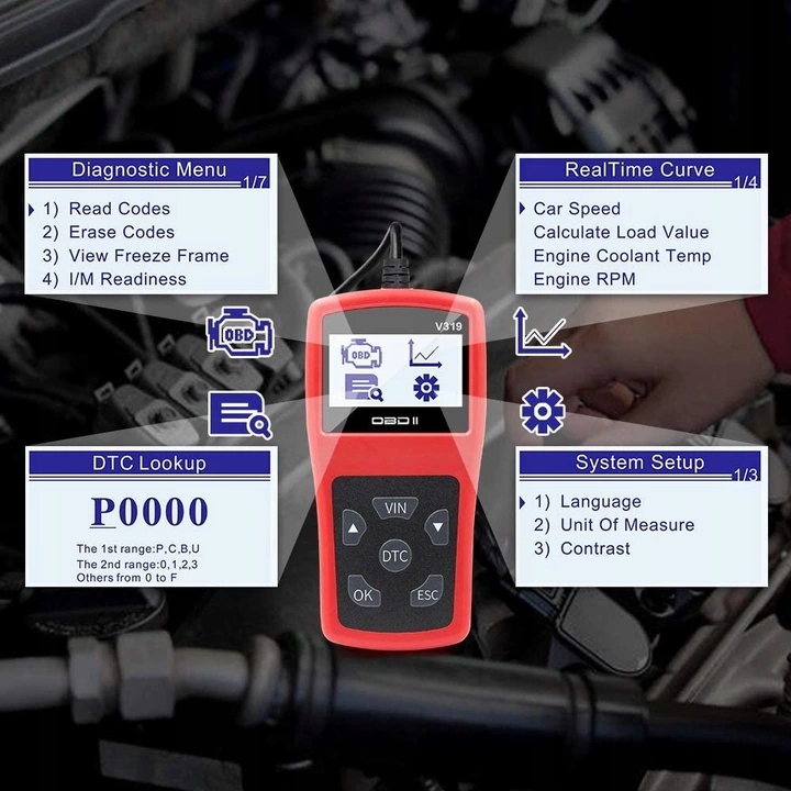 Купить Запуск интерфейса диагностического тестера V319 OBD2: отзывы, фото, характеристики в интерне-магазине Aredi.ru