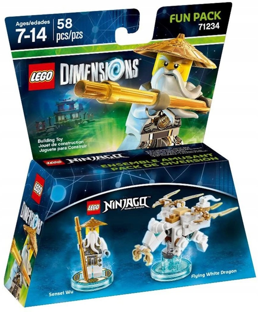 LEGO Dimensions Ninjago fun pack SENSEI WU 71234