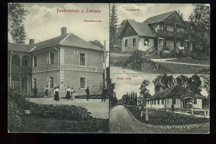 Lubień, inhalatorium, dom żółty ok. 1913 r.