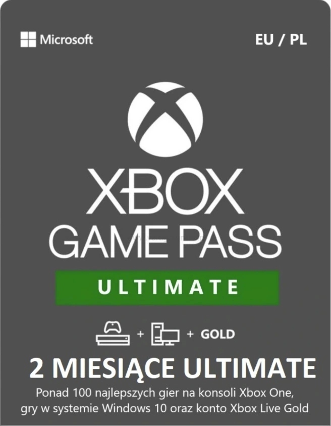 XBOX LIVE GOLD 2 MIESIĄCE + 2M GAME PASS KOD KLUCZ