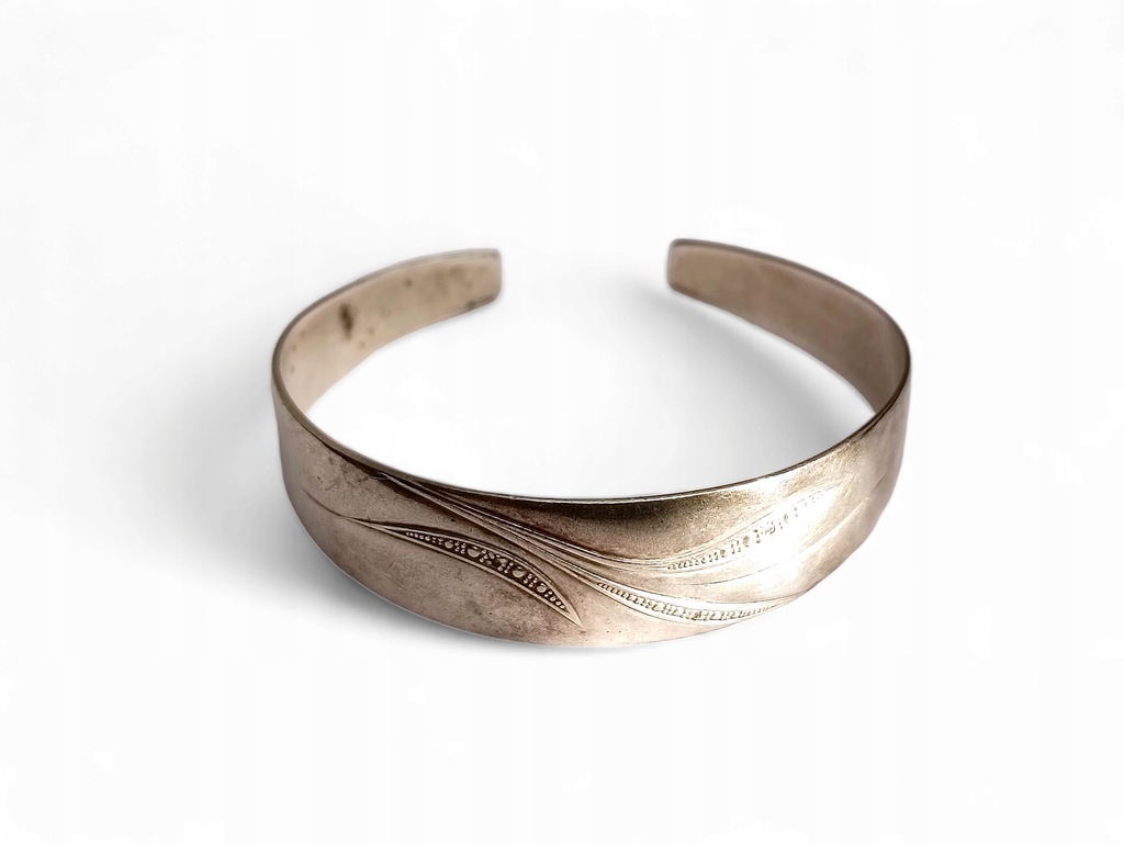 BRANSOLETKA TYPU BANGLE / SREBRO 925