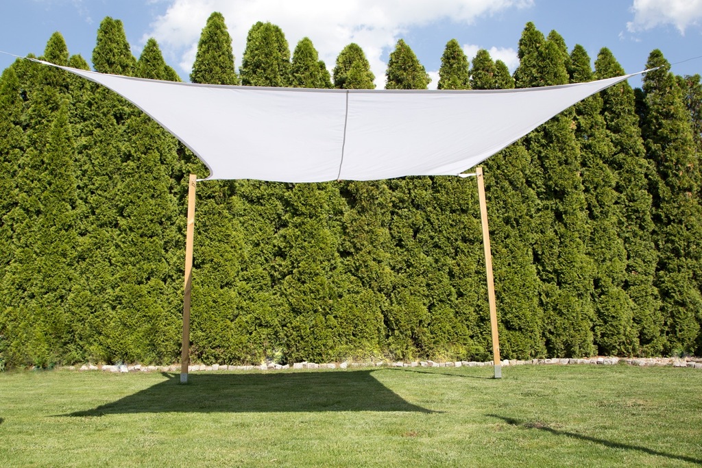 ŻAGIEL OGRODOWY PRZECIWSŁONECZNY 4m x 4m BIAŁY