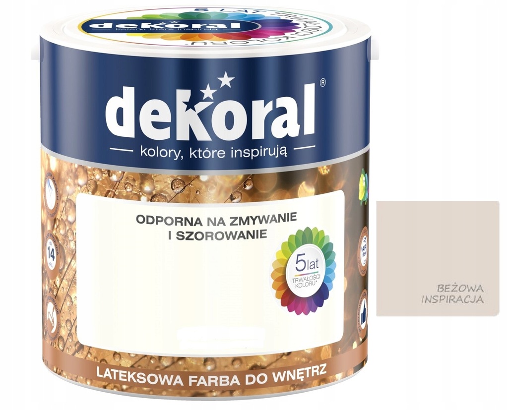 DEKORAL _AKRYLIT _BEŻOWA INSPIRACJA_ 2,5L LATEKSOW