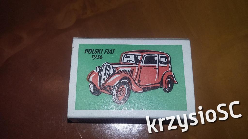 Pudełko po zapałkach POLSKI FIAT 508