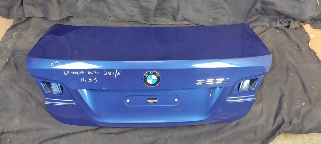 BMW 3 E92 COUPE KLAPA TYŁ BAGAŻNIKA LE-MANS-BLAU