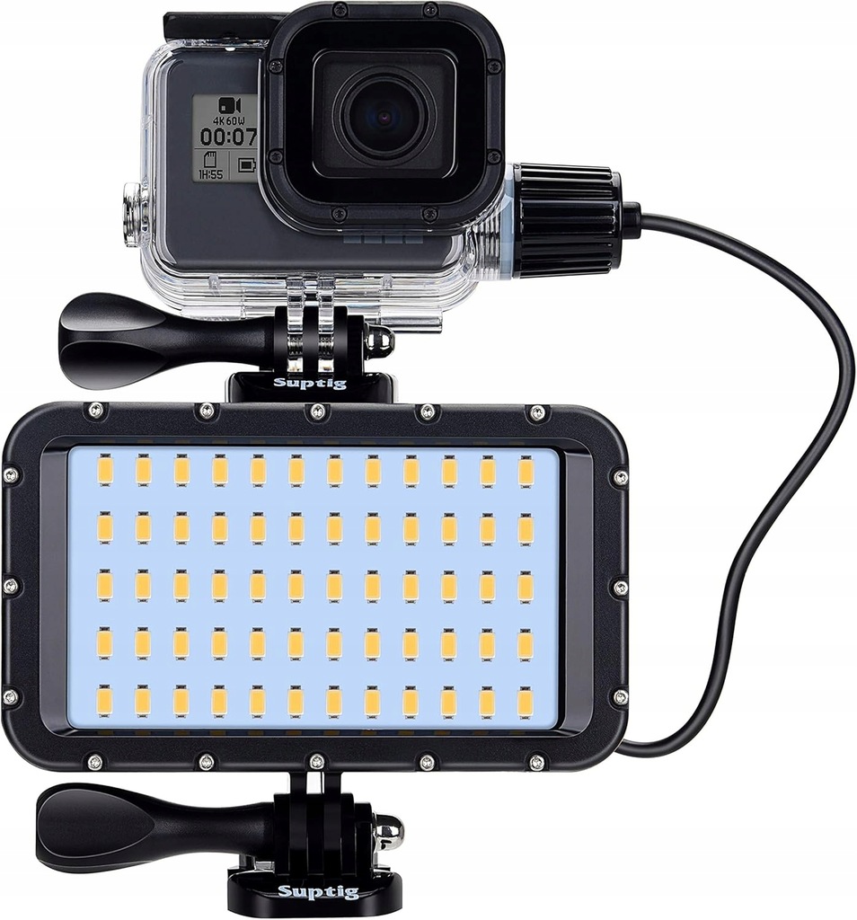 LAMPA WIDEO LED OŚWIETLENIE CIĄGŁE 5200 MAH SUOTIG DO GOPRO HERO