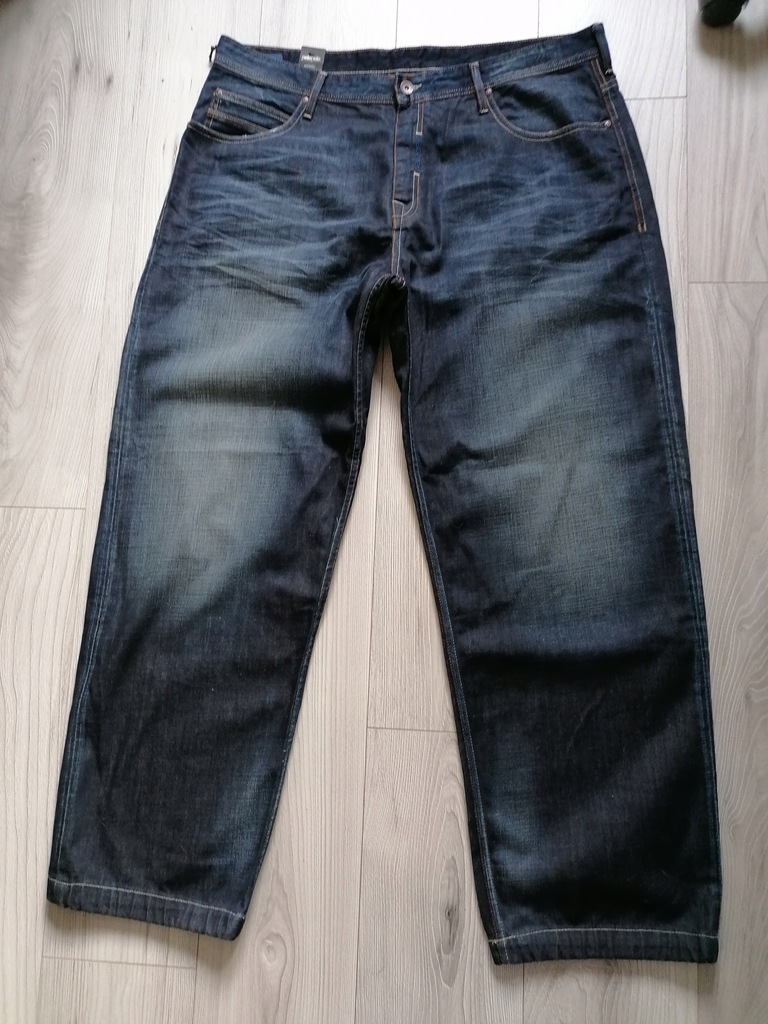 PELLE PELLE NOWE SPODNIE BAXTER BAGGY 40/34 DŻINS