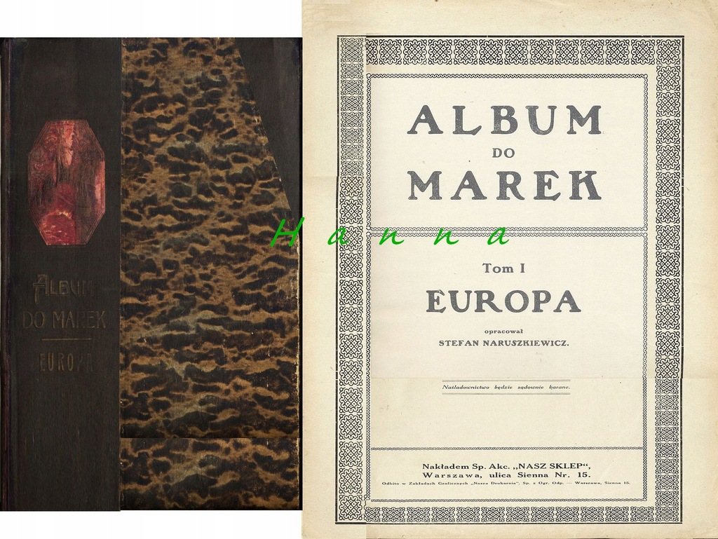 Album Europa 200 oryginalnych znaczków 1900-1921