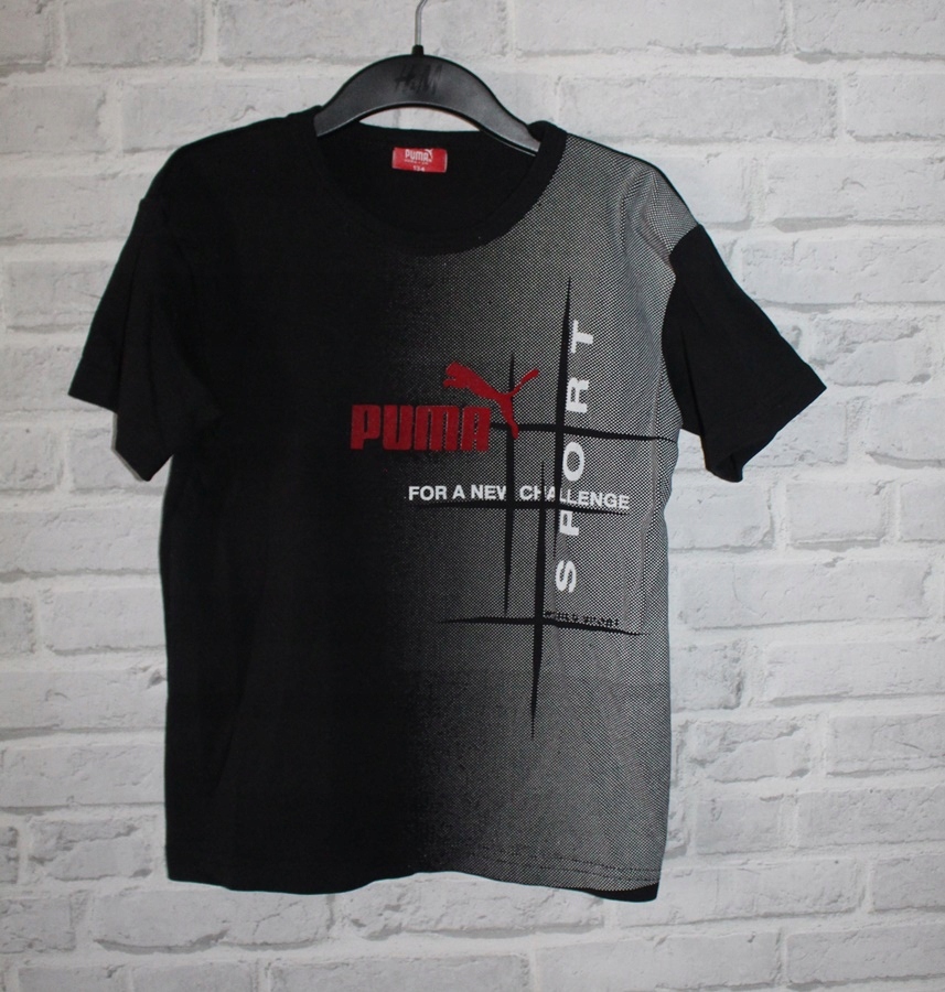 Puma czarna bluzka t-shirt r.128