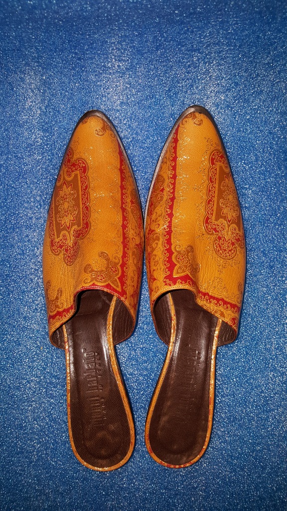 gianni barbato shoes mules skóra 38 rude złoto +++