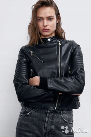 ZARA KURTKA DAMSKA SKÓRZANA RAMONESKA ZAMKI XS HAF