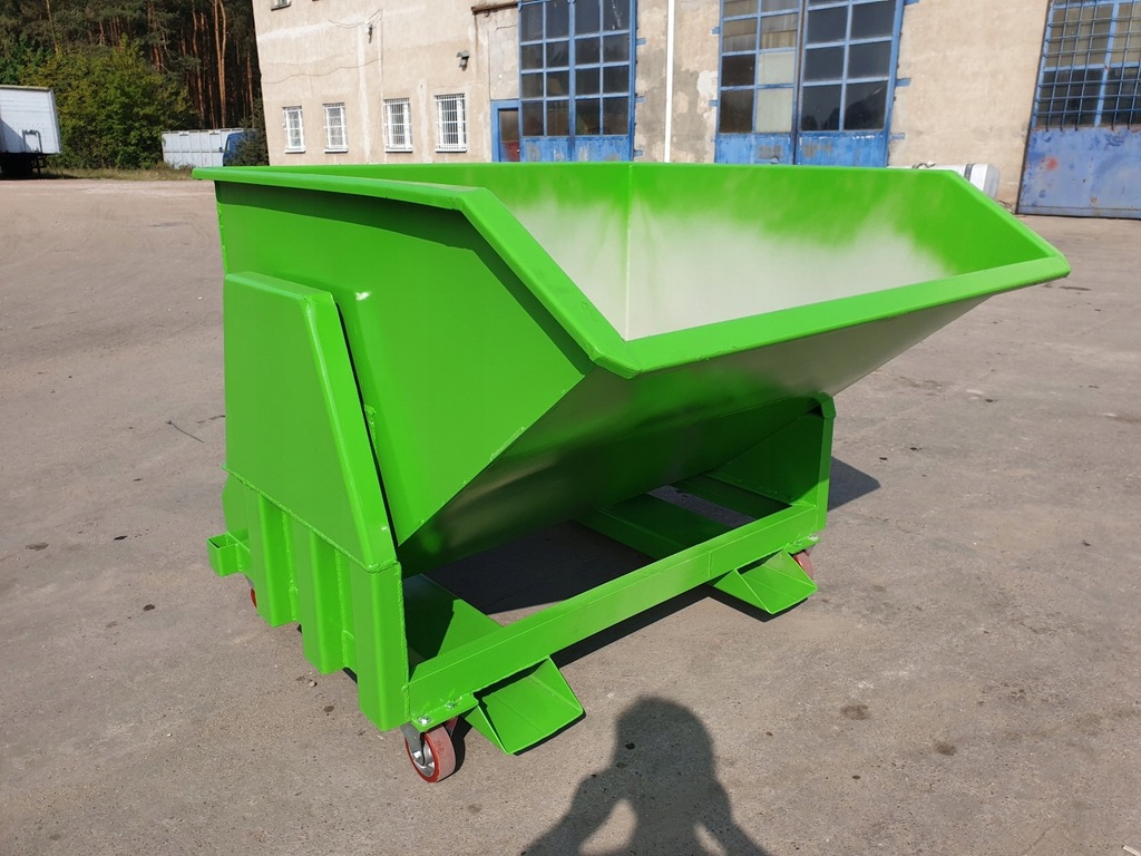 Pojemnik - koleba - wywrotka na widły wózka widłowego, widlaka 1m3, 2m3