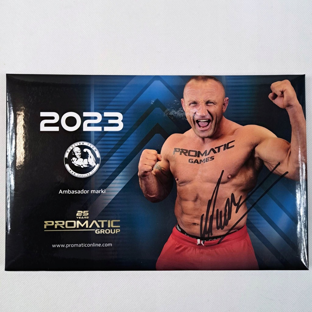 Pudzianowski - KSW - kalendarz z autografem (bks)
