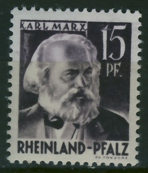 Niemcy Rheinaland Pfalz 15 pf. - Karl Marx