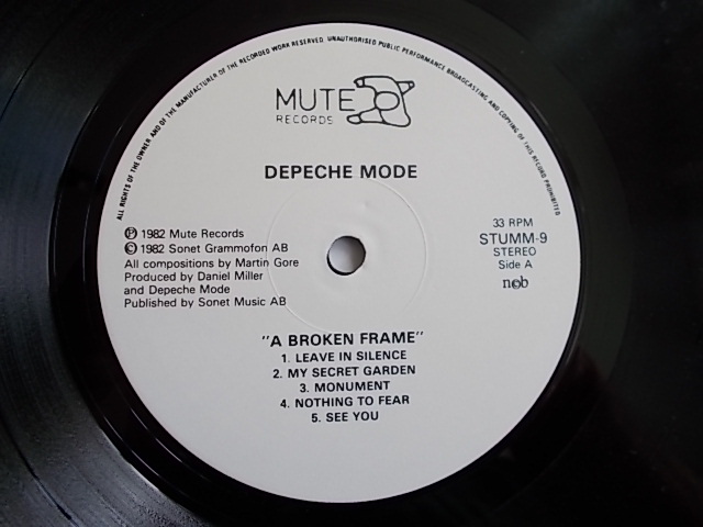 Купить DEPECHE MODE A Broken Frame, Mute 1982 1PRESS: отзывы, фото, характеристики в интерне-магазине Aredi.ru