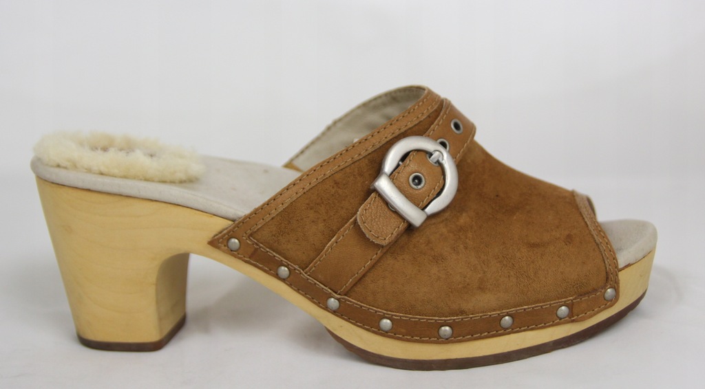 UGG AUSTRALIA_ SKÓRZANE DREWNIAKI_ 38 ( 24 CM)