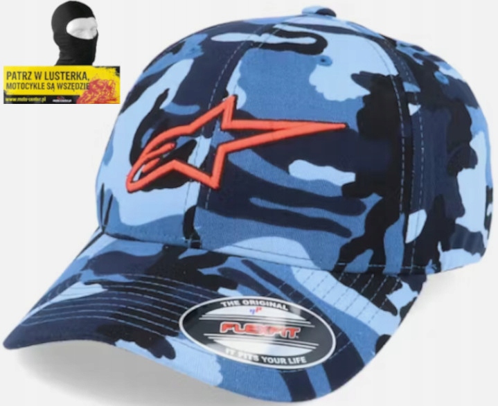 Czapka Alpinestars Visible Hat Navy Camo Flexfit Rozm. L/XL Gratisy