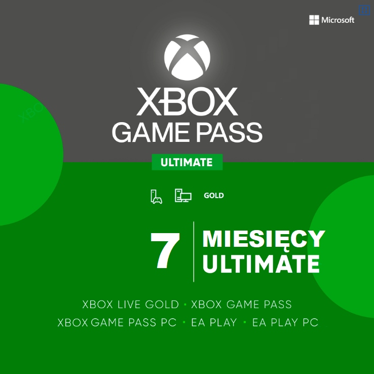 XBOX LIVE GOLD + GAME PASS 6 MIESIĘCY + 1 GRATIS! 13807428755