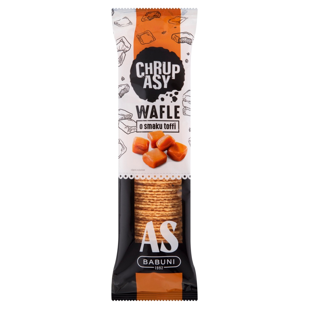 As-Babuni Chrupasy Wafle o smaku toffi 90 g