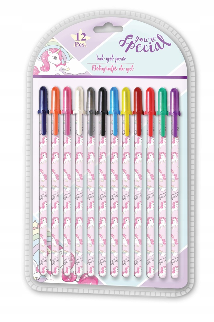Długopisy żelowe You're Special 12 kolorów KL10286
