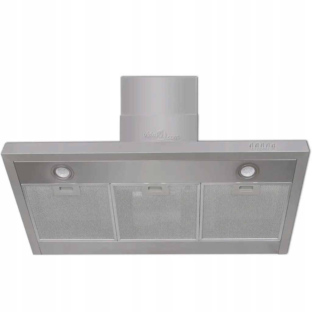 vidaXL Płaski okap kuchenny 900 mm, stal nierdzewna