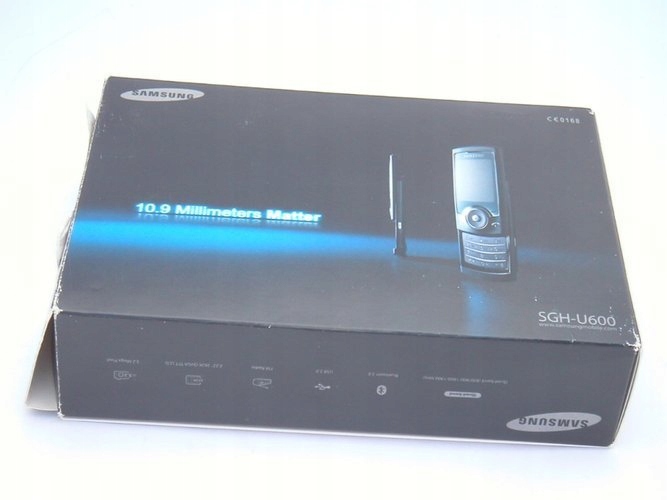 Pudełko SAMSUNG U600 Black CD Kabel Sterowniki
