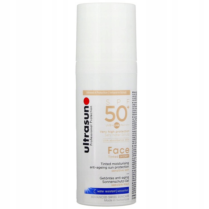 ULTRASUN KREM KOLORYZUJĄCY SPF 50+ IVORY 50ML L188