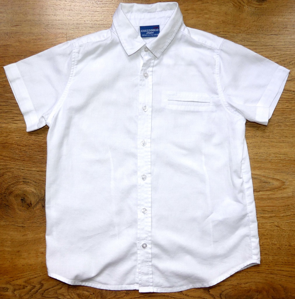 B32 - Cocodrillo biała koszula dla chłopca roz 134