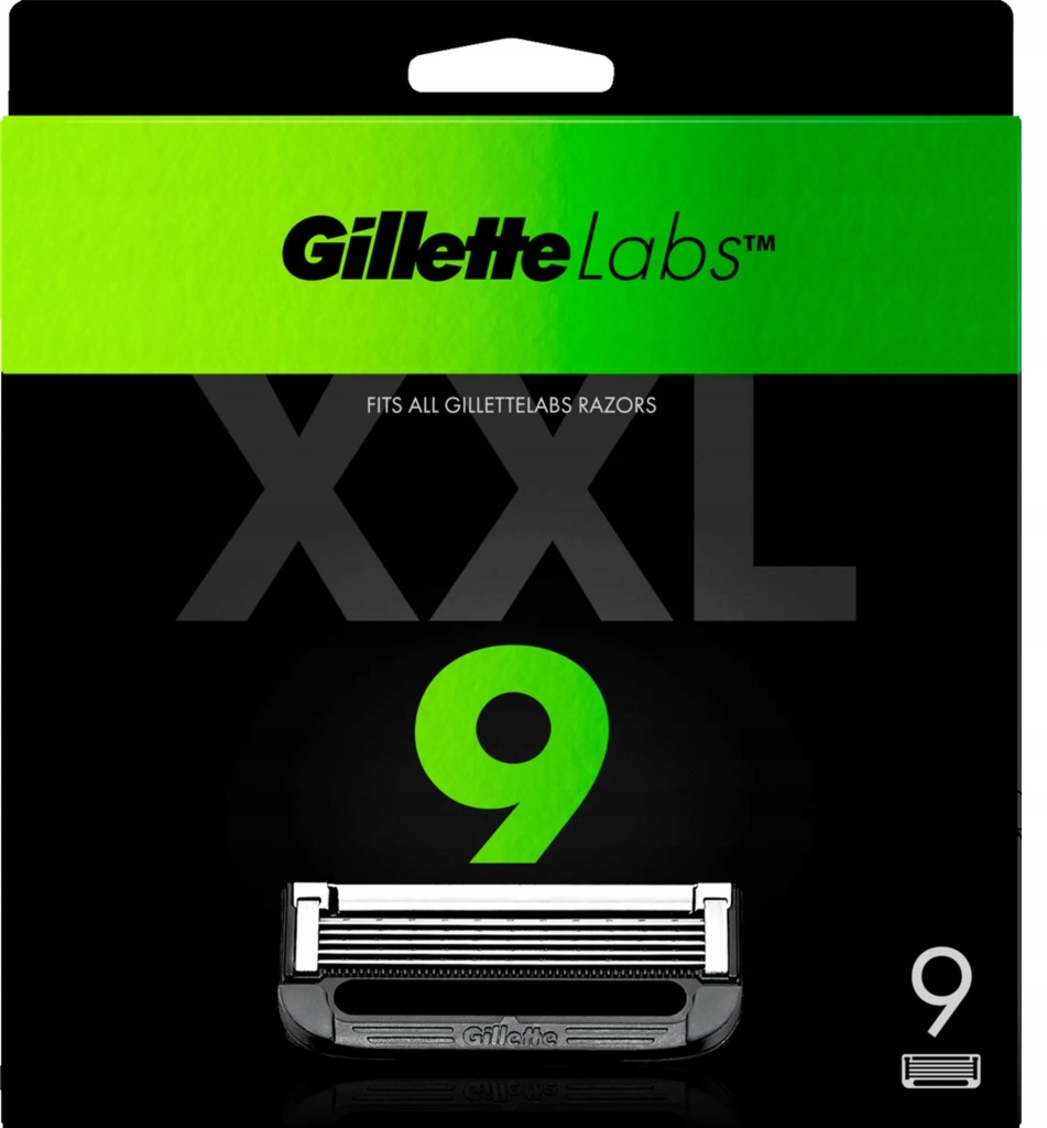 Gillette Labs Wymienne Ostrza do Maszynki 9 szt Oryginalne