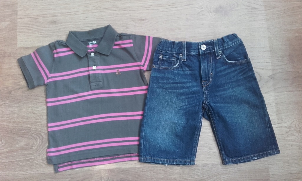 GAP H&M Koszulka Polo Krótkie Spodenki r.92/98