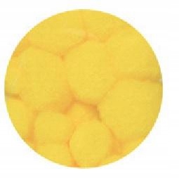 Pompony Dekoracyjne Żółte 80 sztuk - Rękodzieło i Wystroje Wnętrz