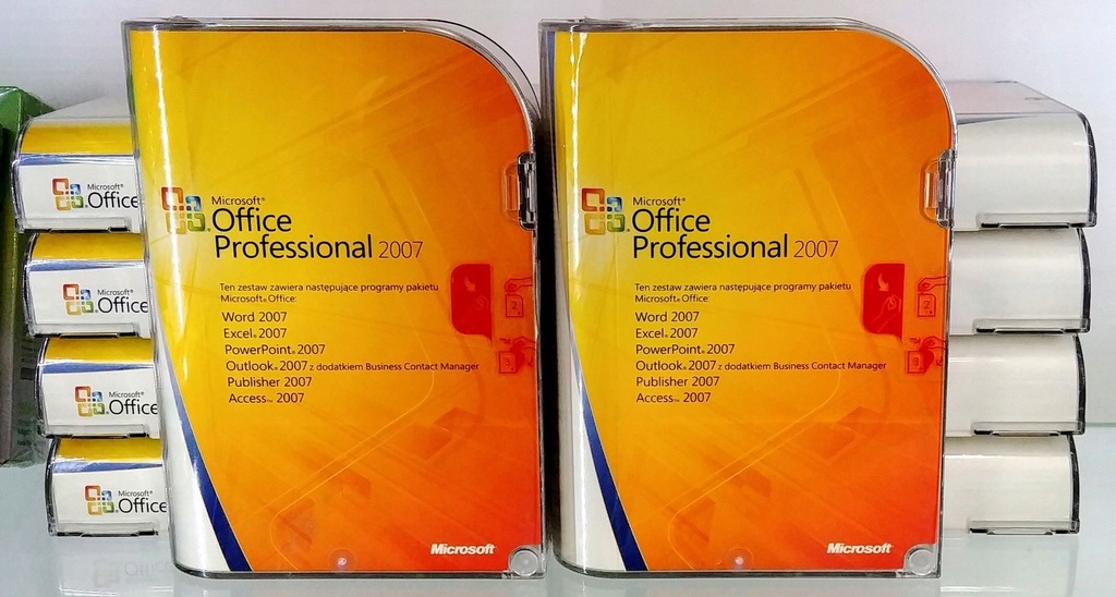 Microsoft - Microsoft Office 2007 オフィス2007 3枚セット Microsoft Office 2007 Dom Home Student 3 PC BOX PL - Sklep