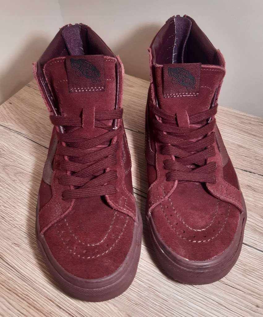 VANS wysokie trampki bordo rozm 36