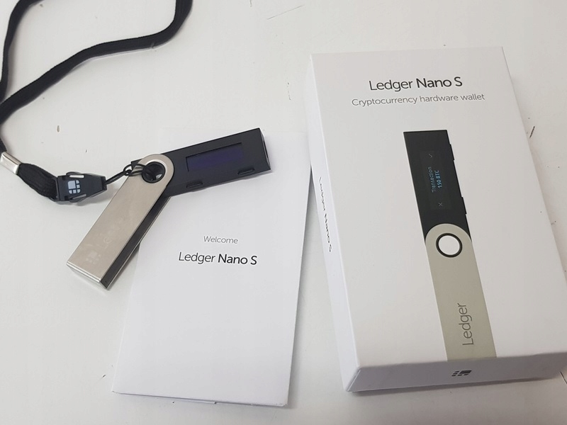 LEDGER NANO S PORTFEL BITCOIN + KOMPLET