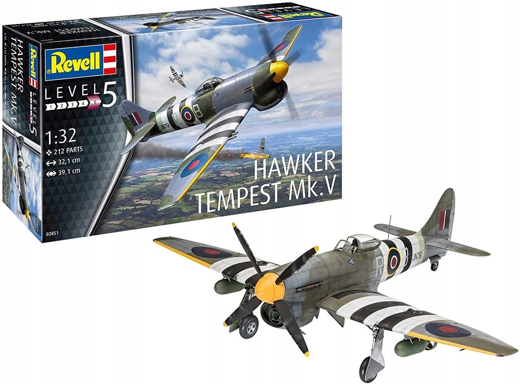Model do sklejania Revell 03851 Hawker Tempest V