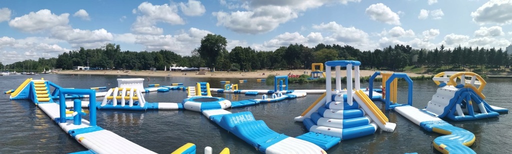 Tor wodny dmuchany plac zabaw park przeszkód BIG