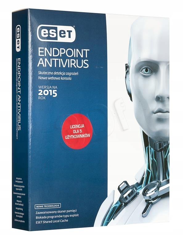 ESET Endpoint Antivirus (5 stan.; 12 miesięcy; BOX