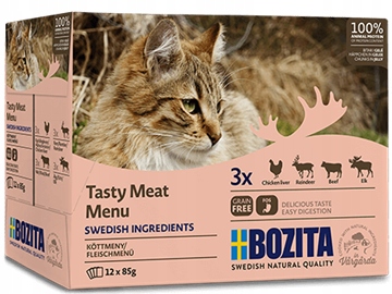 Bozita kawałki mięsne w galaretce MULTIBOX 12x85g