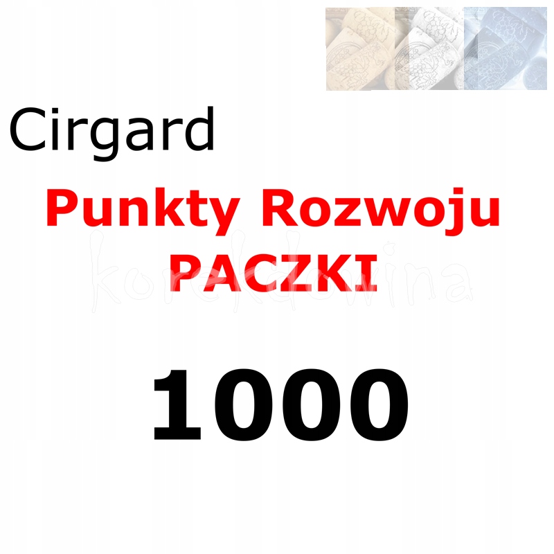 1000PR do INWENTARZA PACZKI FOE C Cirgard FORGE OF EMPIRES
