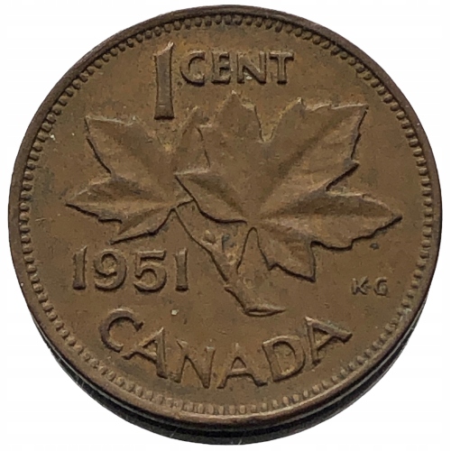53325. Kanada - 1 cent - 1951r.