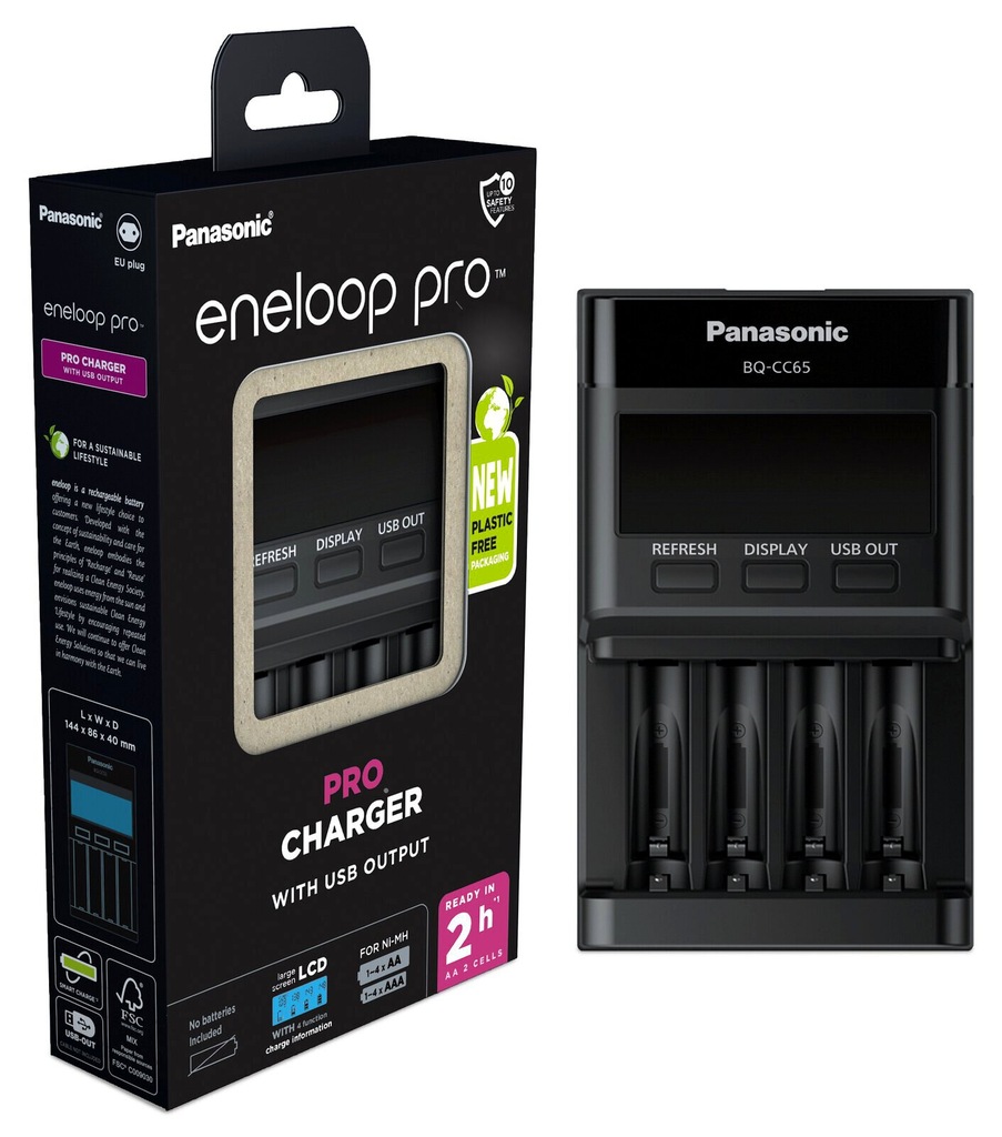 Ładowarka procesorowa PANASONIC Eneloop BQ-CC65