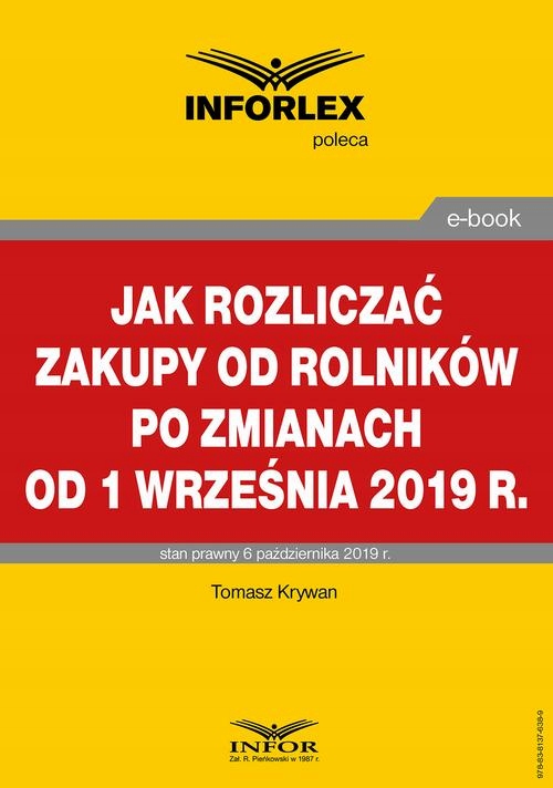 JAK ROZLICZAĆ ZAKUPY OD ROLNIKÓW PO ZMIAN.. EBOOK